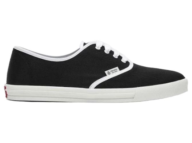 Prada Sneakers in tessuto Drill Nero