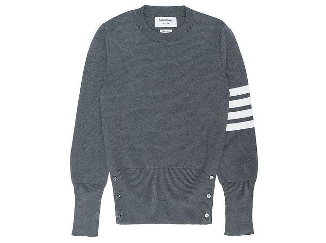 Thom Browne Strickpullover mit Rundhalsausschnitt Braun 