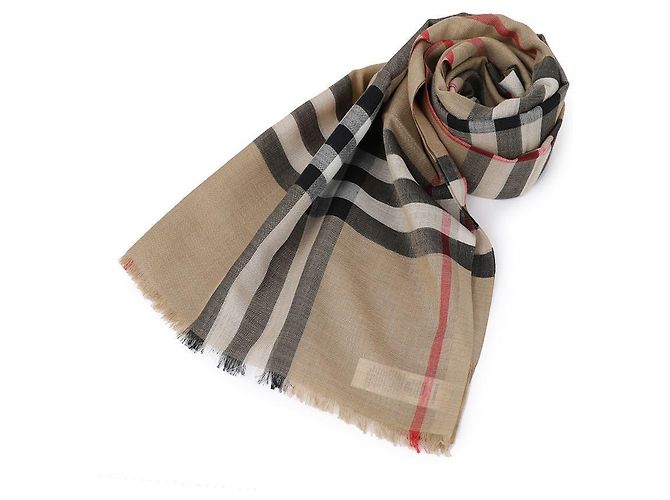 Burberry Cachecol xadrez em lã e seda Multicor