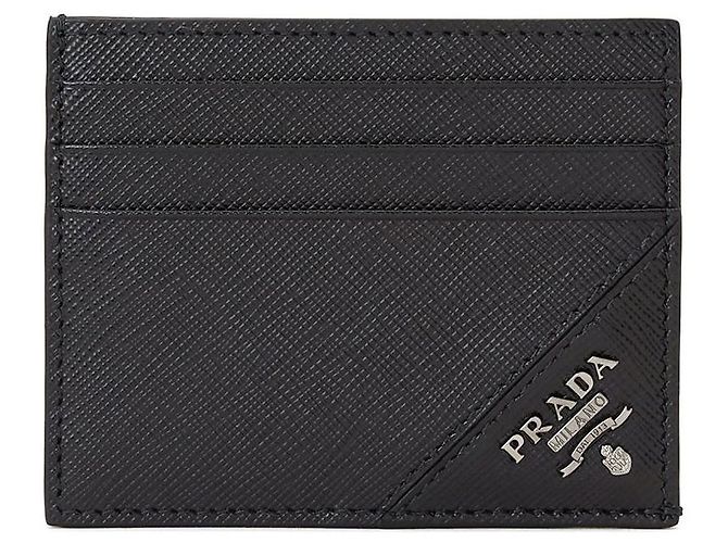 Prada Saffiano Men's Card Holder QME Black