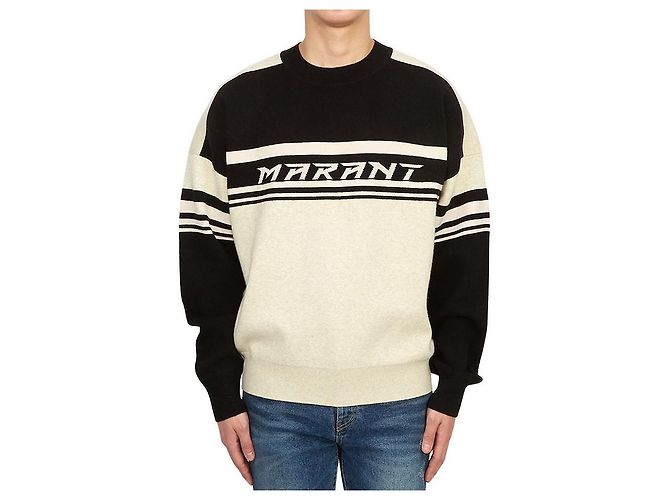 Isabel Marant Colby Strickpullover für Herren weiß