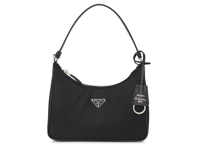 Prada Borsa a spalla mini Re-Nylon Reedition da donna Nero