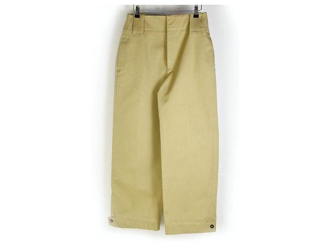 Bottega Veneta Pantaloni in cotone impermeabili stretch D'oro