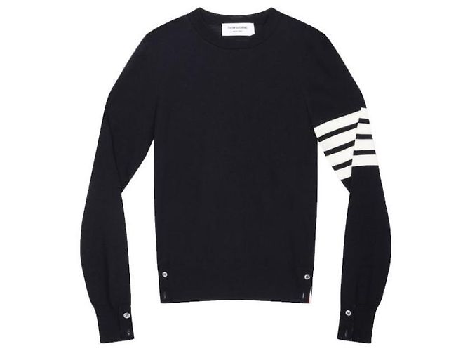 Thom Browne Wool Relaxed Pullover Knit