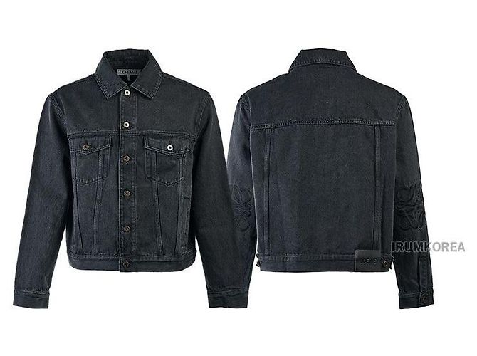 Loewe Men's Anagram Denim Jacket Black