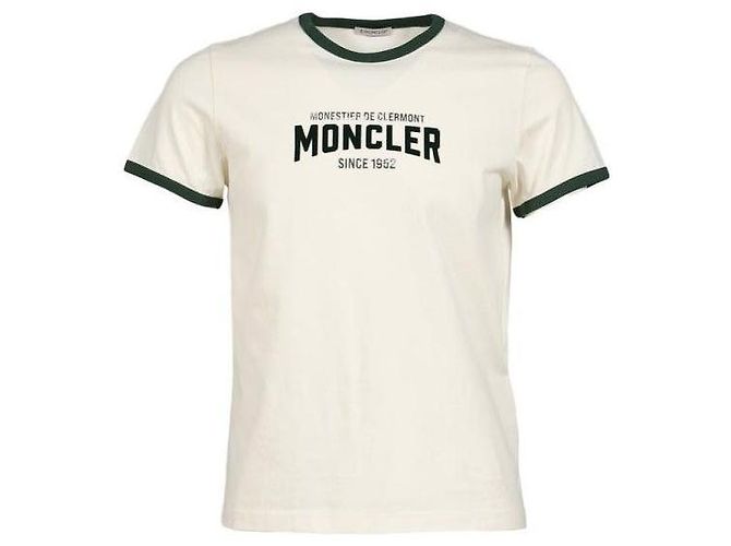 Moncler Logo Jersey T-Shirt Grün