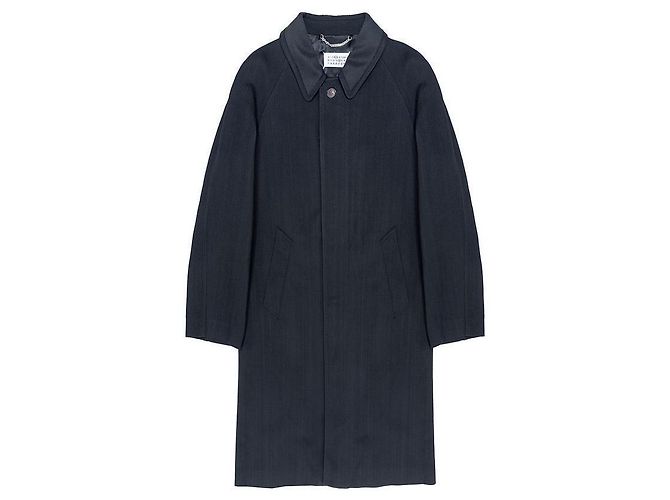 Maison Martin Margiela Wool Viscose Coat Black