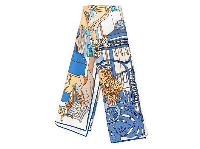 Salvatore Ferragamo Lenço de seda Studio Print