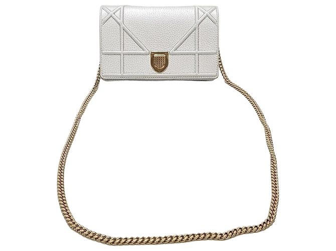 Dior Borsa a tracolla Lama Chain Argento