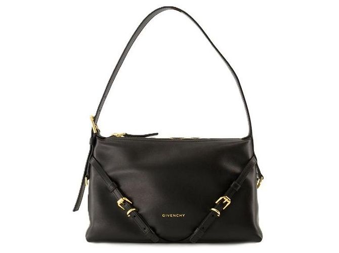 Givenchy Borsa Mini Voyou in pelle lucida Nero