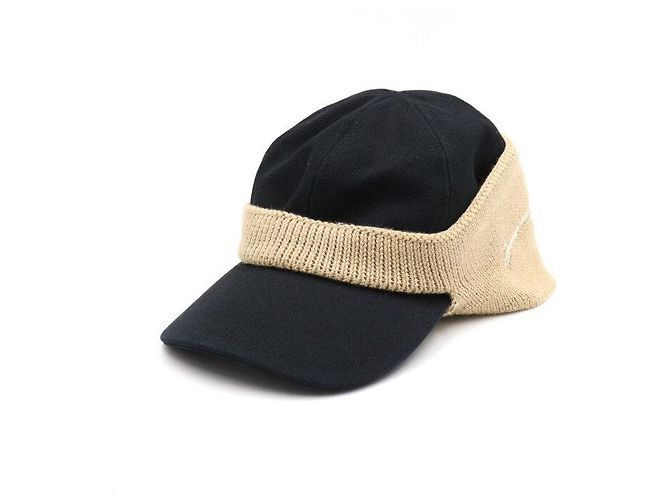 Jacquemus Side Logo Embroidered Cap and Ear Muff Women’s Hat Brown