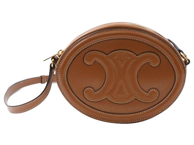 Céline Sac crossbody Oval Pulse Marron