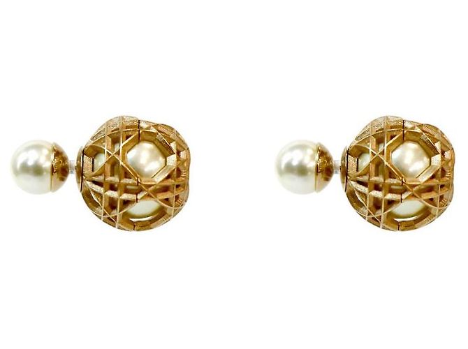 Dior Orecchini con Perle Tribal D'oro 