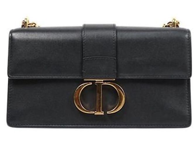 Dior Borsa a tracolla Montaigne con catena nera Nero