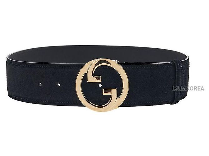 Gucci Damengürtel mit Metall-Logo Schwarz