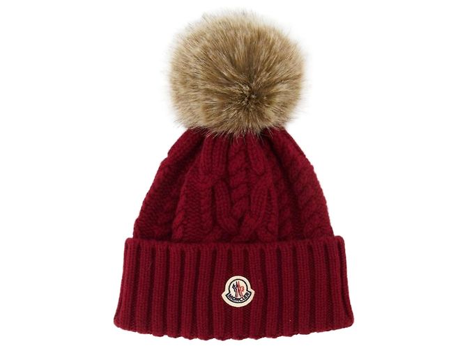 Moncler Pompom Wool Cashmere Beanie