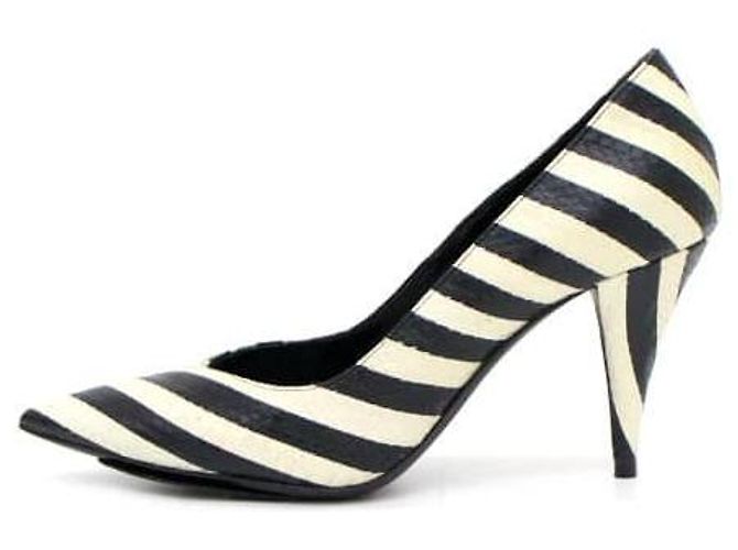 Saint Laurent Python Pattern Stripe Women's Shoes Multiple colors 