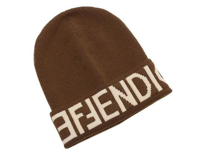 Fendi wool beanie Brown