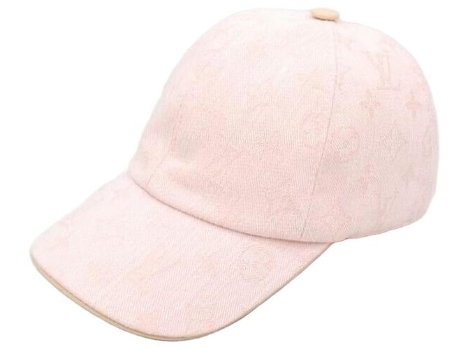 Louis Vuitton Boné de Beisebol Be My Denim Monogram Rosa