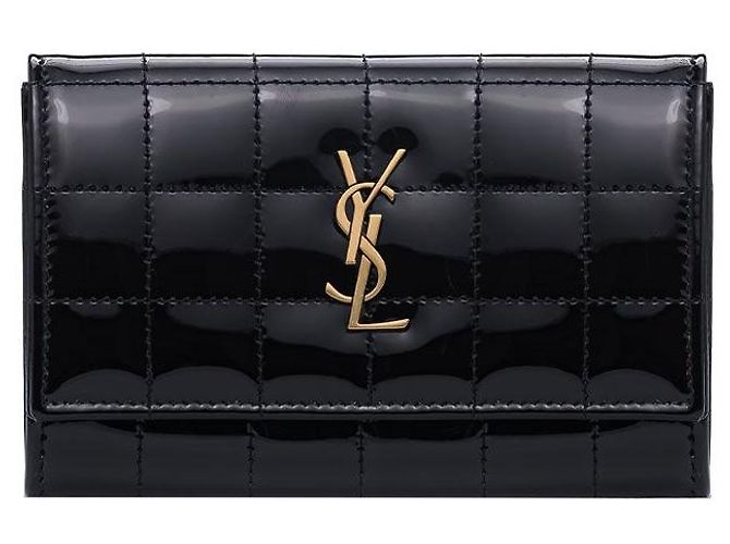 Saint Laurent Cassandra Matelasse Wallet AACQF Black