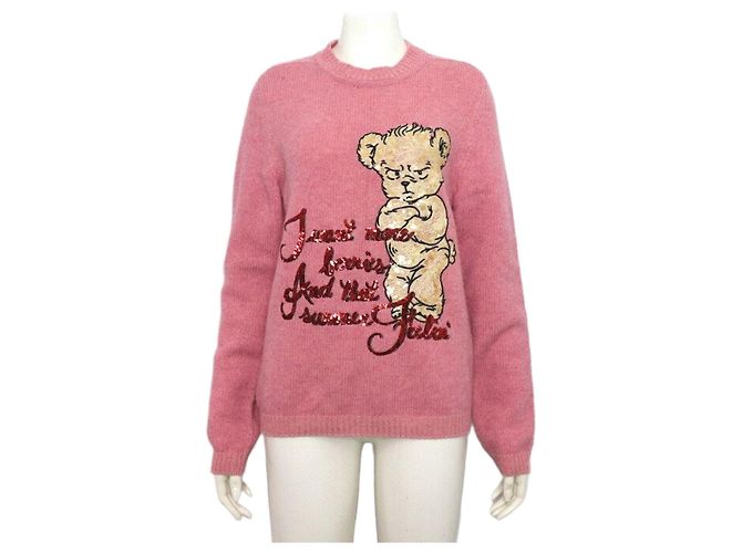 Gucci Harry Styles Haha Strickpullover für Damen Pink 
