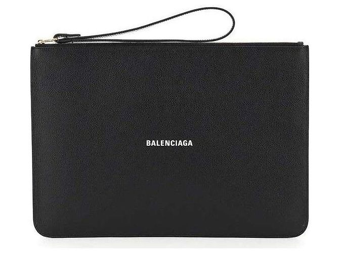Pochette Balenciaga Dorée Noire Métal