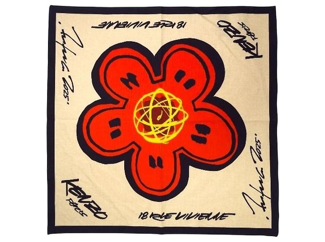 Kenzo Pañuelo bandana de algodón FUTURA Multicolor