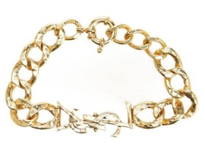 Saint Laurent Bracciale a catena Cassandra D'oro