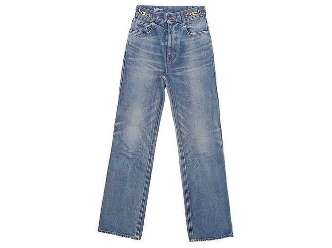 Céline Jane Flare Denim Pants Size Blue