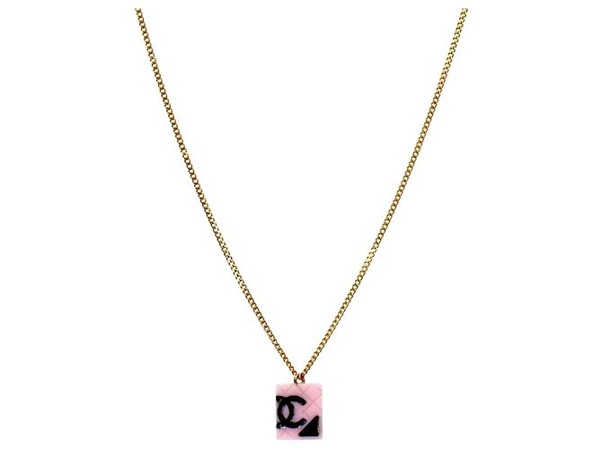 Chanel Collana Camelia Rosa e Oro 
