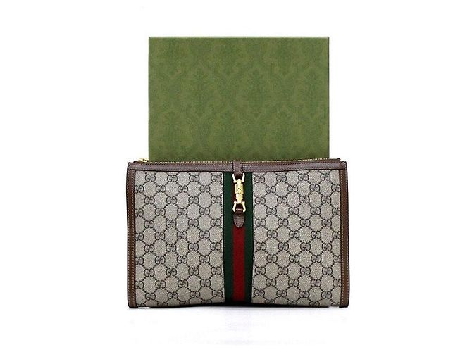 Gucci Borsa Clutch Supreme GG Web Jackie Marrone