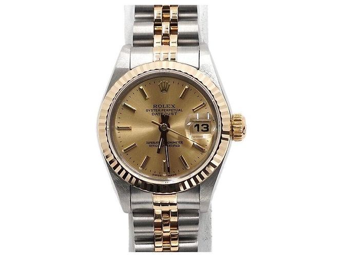 Rolex Reloj automático para mujer Lady Datejust en combinación de oro Multicolor
