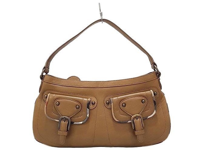 Burberry Saco Tote com Bolsos Marrom