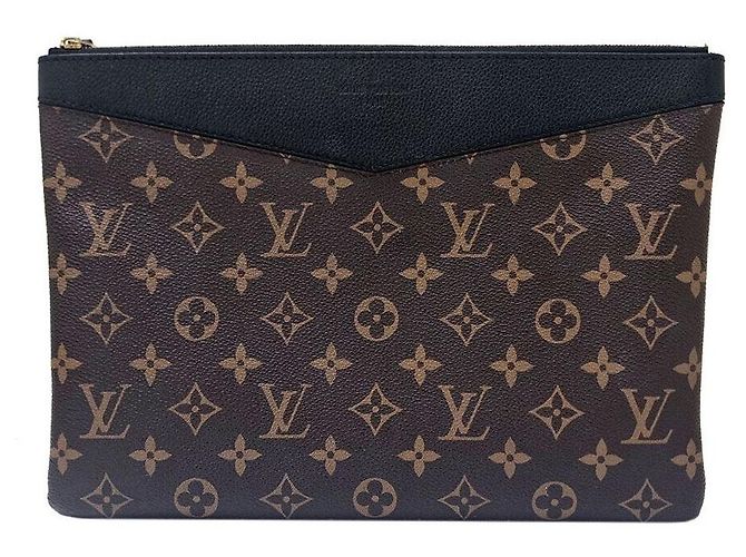 Louis Vuitton Monogram Daily Clutch Schwarz