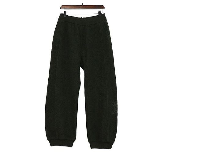Louis Vuitton Calças de lã texturizada acolchoada para homem Preto
