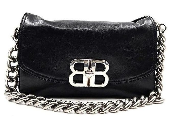 Balenciaga Borsa a tracolla BB Flap Nero