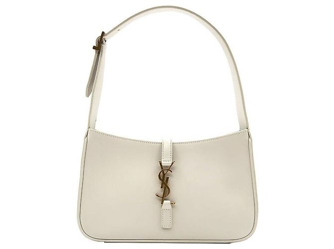 Saint Laurent Borsa a tracolla hobo monogram Bianco
