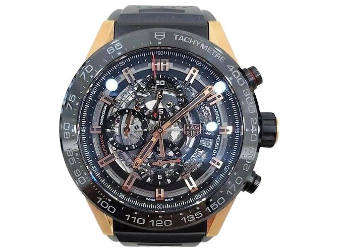 Tag Heuer Relógio Carrera Skeleton Titanium Gold Multicor