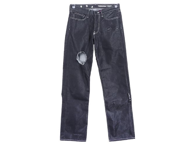 Off White Black Denim Pants