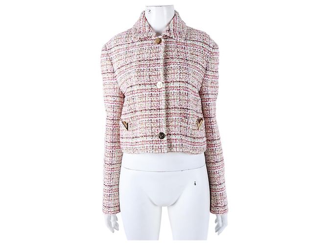 Chaqueta corta de tweed Valentino Multicolor