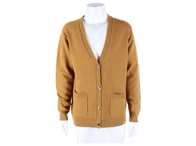 Dries Van Noten Strickcardigan mit langen Ärmeln Braun