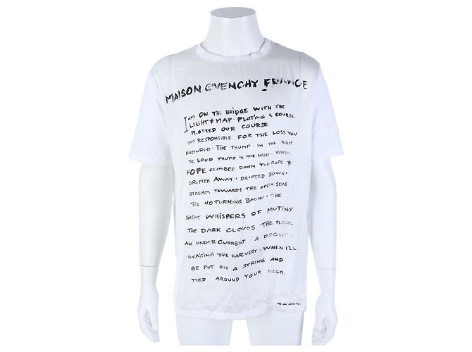 Camicia Givenchy Bianca a Maniche Corte Bianco 