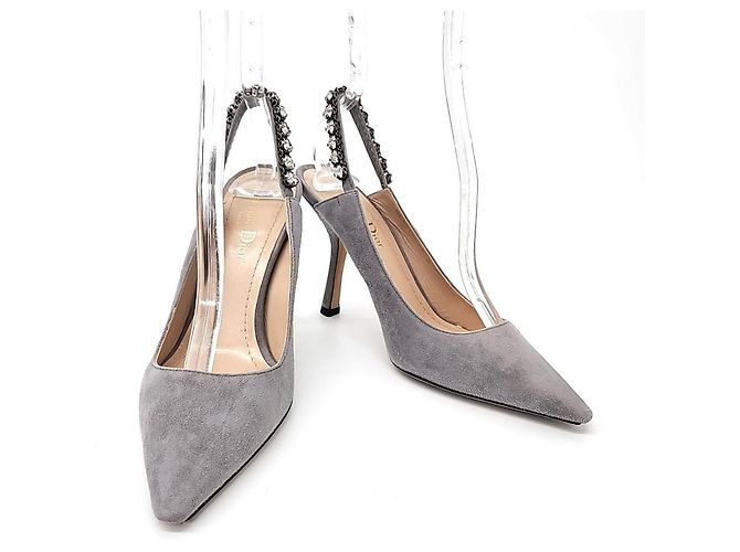 Dior Slingback de camurça Marrom
