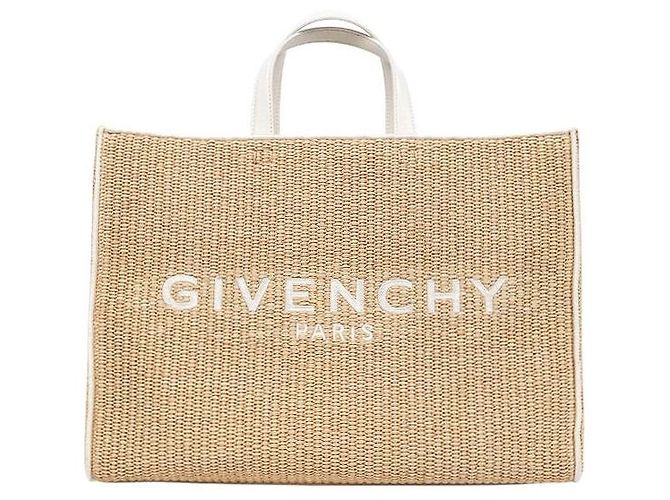 Givenchy Raffia Logo Bag Brown