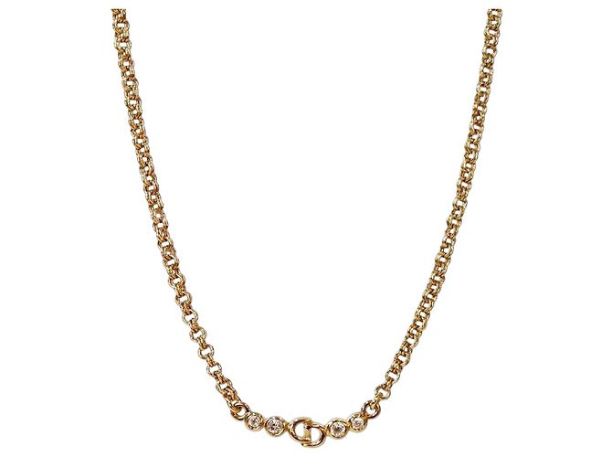 Dior Collana Cubic CD Gold D'oro 