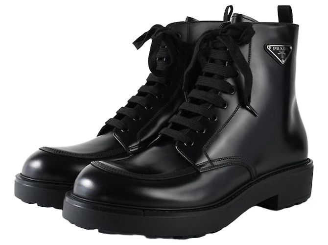 Prada Brushed Leather Boots