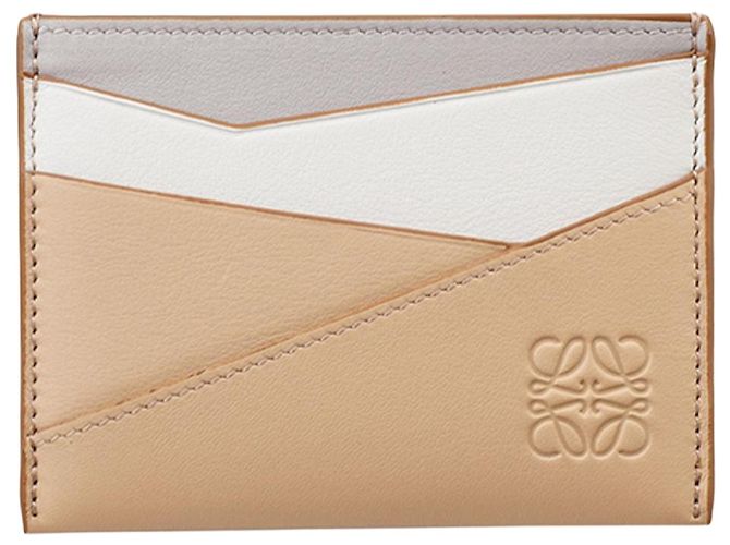 Loewe Puzzle Plain Kartenetui Ghost Silky Beige Orange