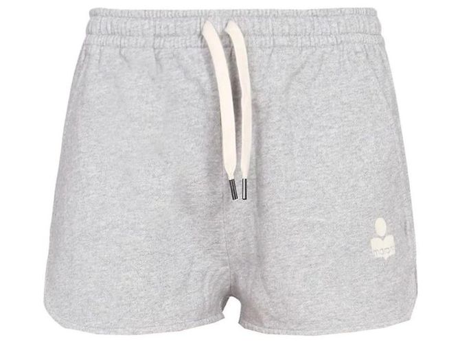 Isabel Marant Pantalones cortos de forro polar MIFA Gray Plata