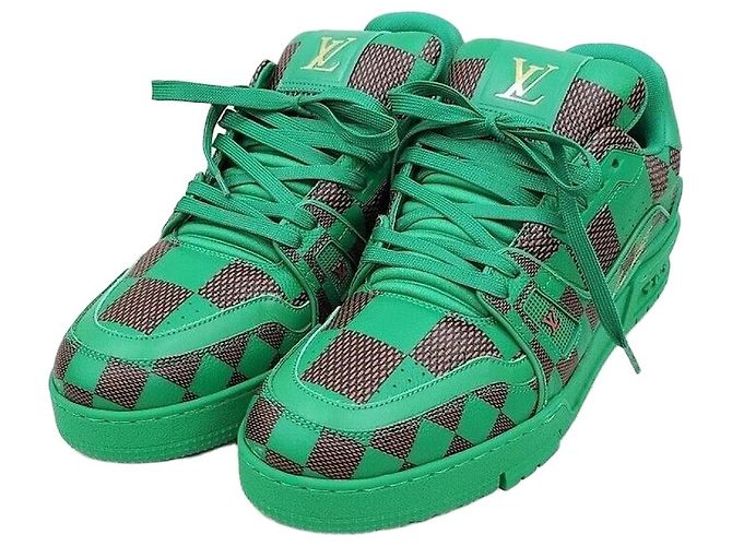 Louis Vuitton Pharrell LV Trainer Damier Pop Collection Sneaker Grün