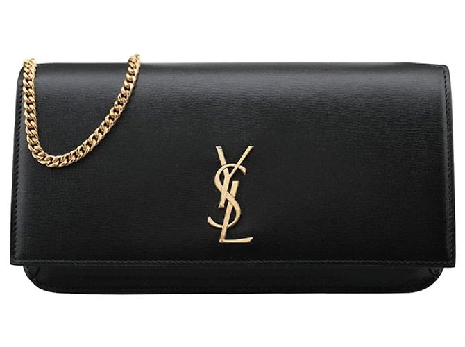 Saint Laurent Borsa a tracolla Cassandra Chain Nera Nero